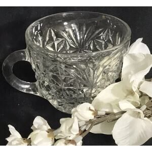 ANCHOR HOCKING ARLINGTON Clear Glass 6oz Punch Cup Replacement Tea Coffee